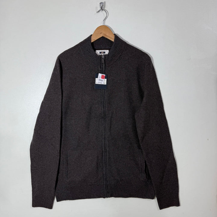JOSEPH ABBOUD KNITWEAR FULL ZIP SWEATER BRAND NEW