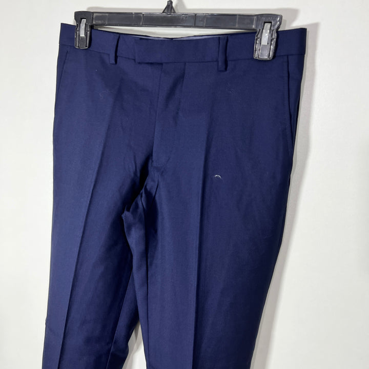 TM LEWIN SLIM FIT DRESS PANT WITHOUT STRETCH BLUE COLOUR