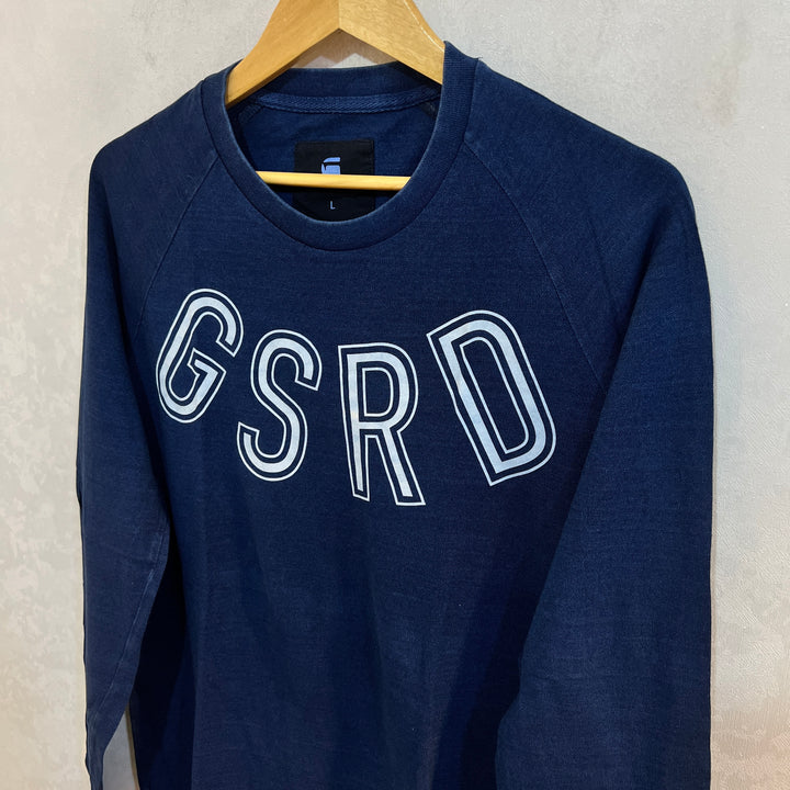 G STAR RAW LONG SLEEVES COTTON TSHIRT