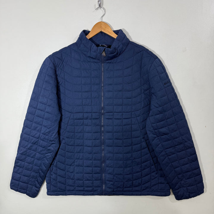 BEN SHERMAN QUILTED PUFFER JACKET BLUE COLOUR