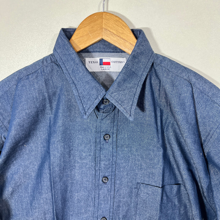 TEXAS BUTTON DOWN CASUAL COTTON SHIRT
