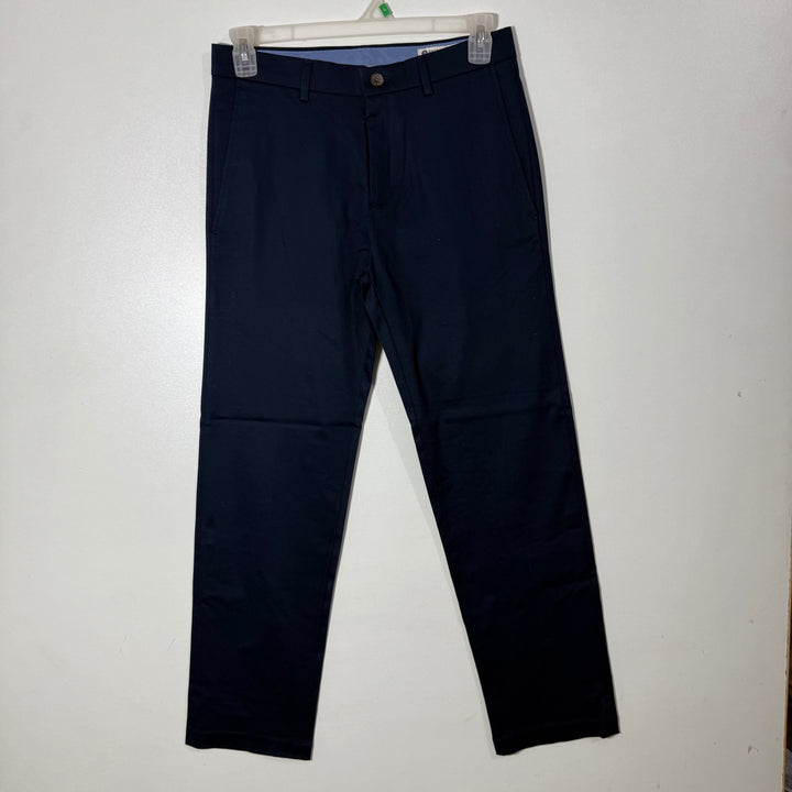 HAGGAR STRAIGHT FIT FLAT FRONT PREMIUM NO IRON KHAKI COTTON PANT BRAND NEW WITH STRETCH BLUE COLOUR