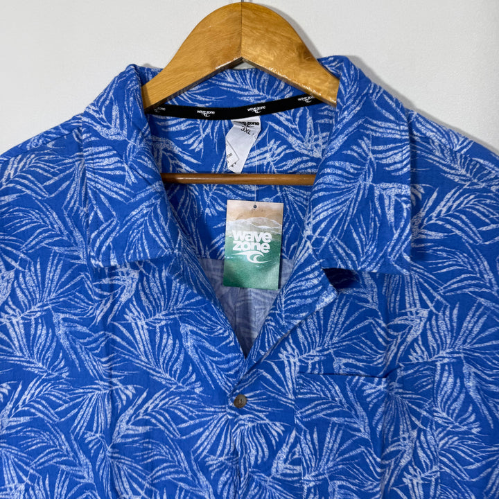 WAVE ZONE SAFARI COLLAR HALF SLEEVES COTTON SHIRT BRAND NEW