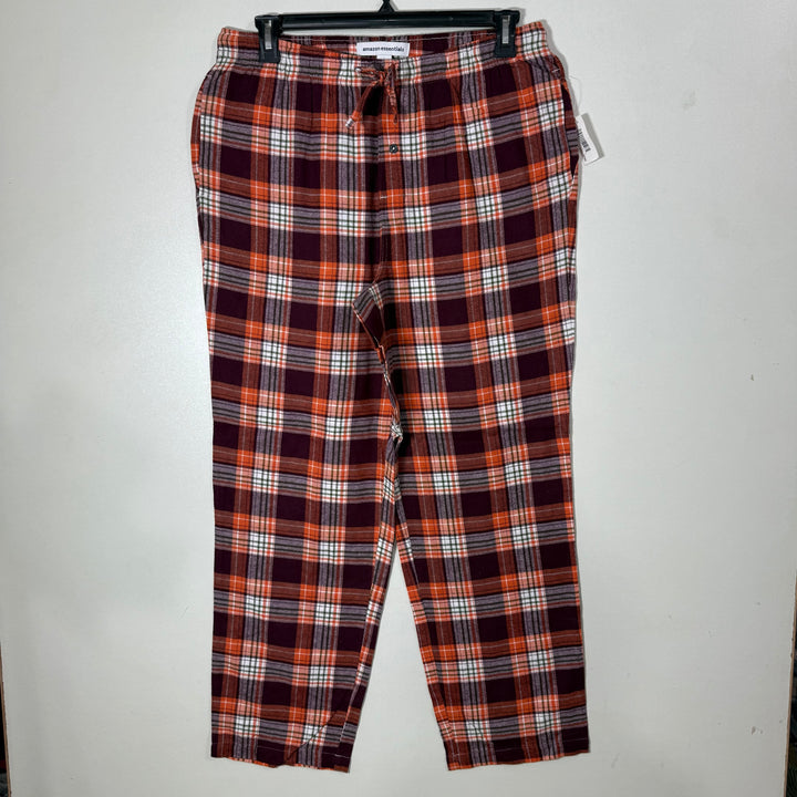 AMAZON ESSENTIALS CHECKERED FLANNEL COTTON TROUSER BRAND NEW