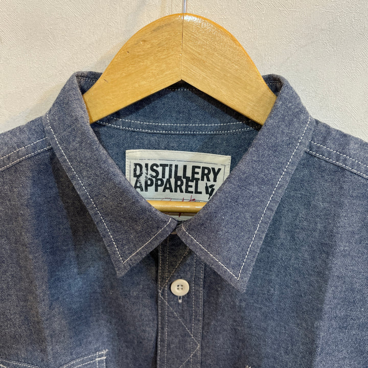 DISTILLERY APPAREL DOUBLE POCKETS CASUAL COTTON SHIRT