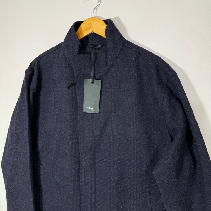 RODD & GUNN CHECKERED WOOL JACKET BRAND NEW BLUE COLOUR