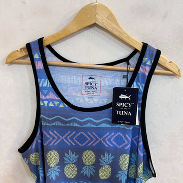 SPICY TUNA PRINTED COTTON SLEEVES LESS - JS BROTHERS 
