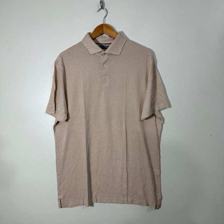 DANIEL CREMIEUR LYOCELL LINEN POLO TSHIRT
