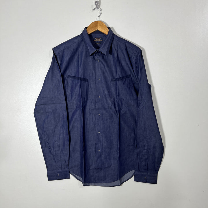 ZARA SLIM FIT CASUAL COTTON SHIRT
