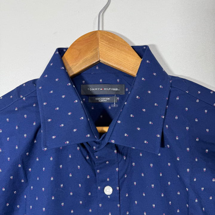 TOMMY HILFIGER SLIM FIT COTTON SHIRT WITH STRETCH
