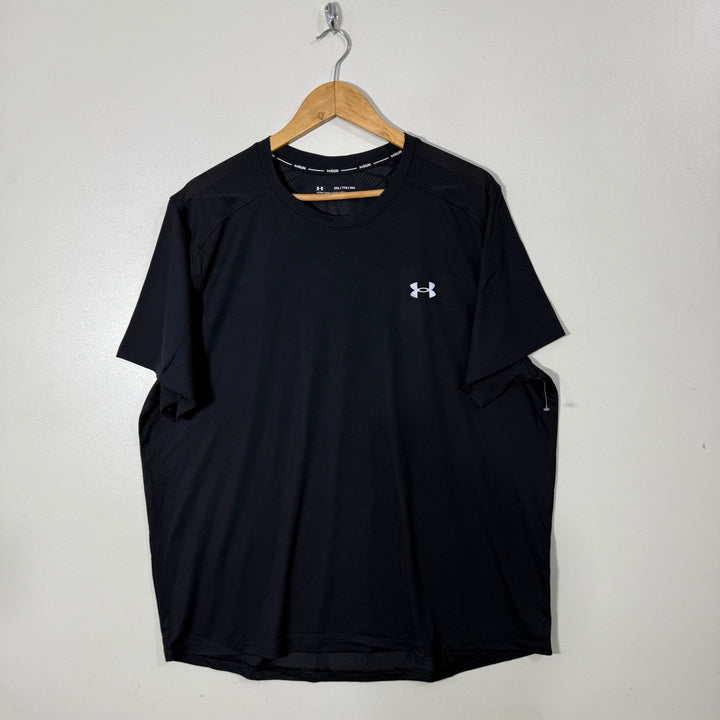 UNDER ARMOUR RUN FITTED SPORT TSHIRT BLACK COLOUR