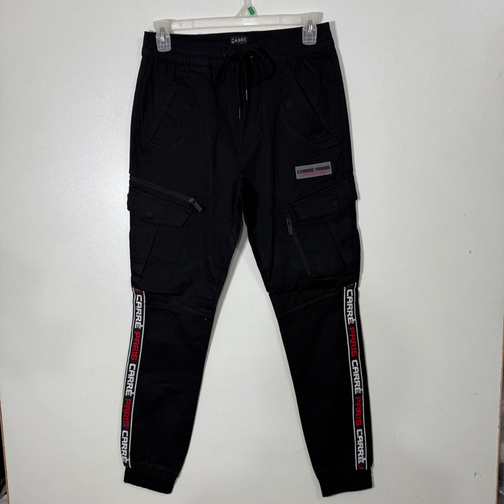 CARRE CARGO COTTON JOGGER PANT BLACK COLOUR WITH STRETCH