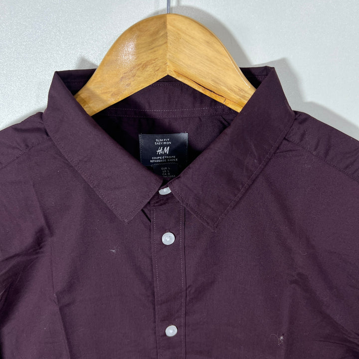H&M SLIM FIT SEMI FORMAL COTTON SHIRT