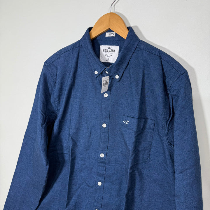 HOLLISTER CALIFORNIA EPIC FLEX BUTTON DOWN FLANNEL SHIRT BRAND NEW WITH STRETCH