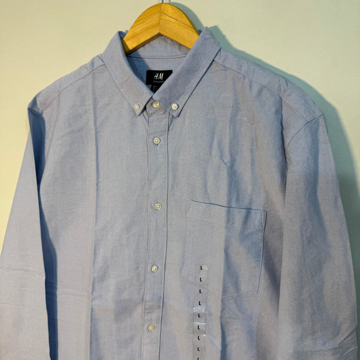 H&M BUTTON DOWN OXFORD COTTON SHIRT BRAND NEW
