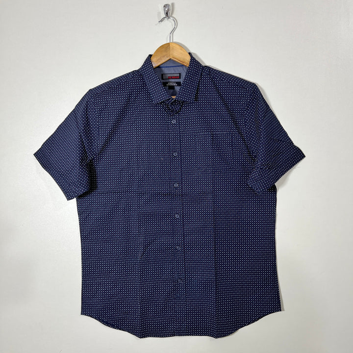 IKE BEHAR CASUAL HALF SLEEVES COTTON SHIRT