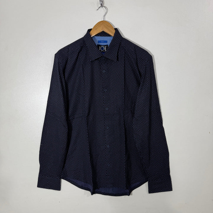 JOSEPH ABBOUD SLIM FIT PRINTED CASUAL COTTON SHIRT