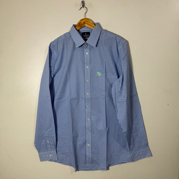STAFFORD TRAVEL COTTON CHECKERED SHIRT BRAND NEW