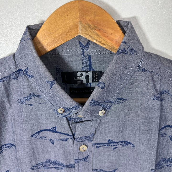 LE 31 BUTTON DOWN HALF SLEEVES SHIRT