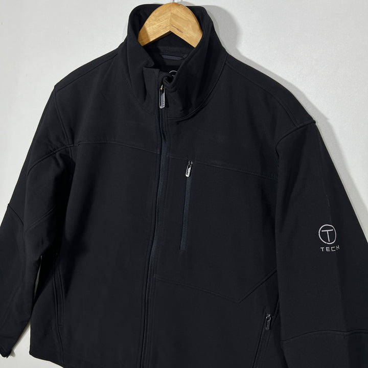 TECH BY TUMI SOFT SHELL WINDBREAKER JACKET INNER FLEECE