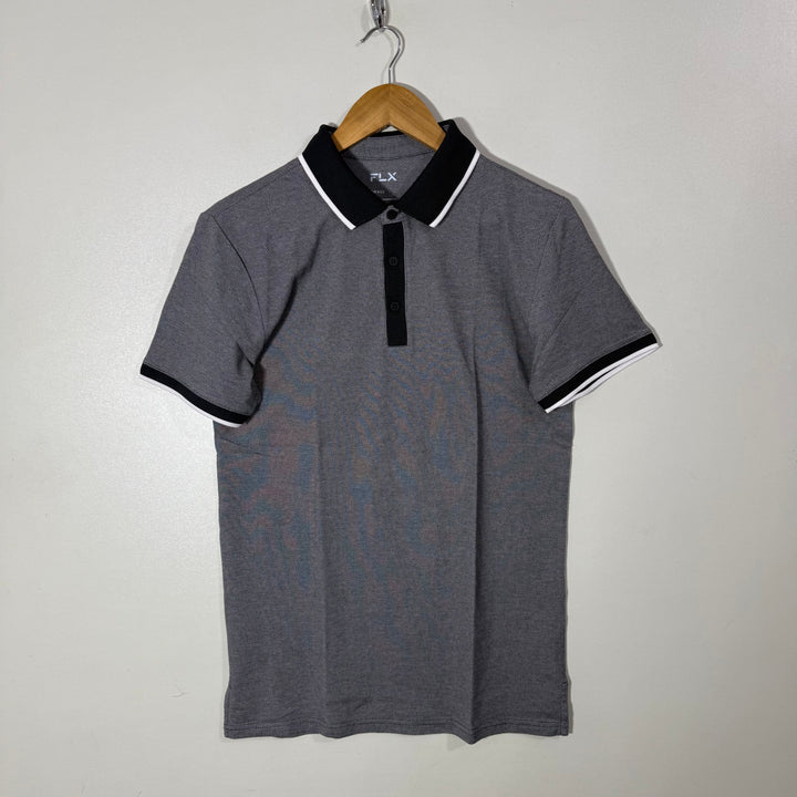 FLX COTTON POLO TSHIRT GREY COLOUR