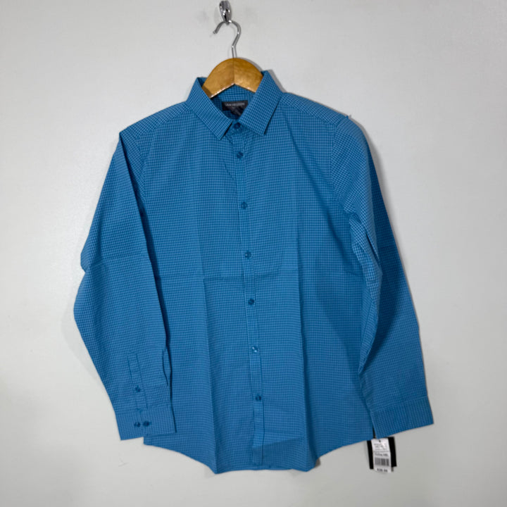 VAN HEUSEN COTTON CHECKERED SHIRT BRAND NEW