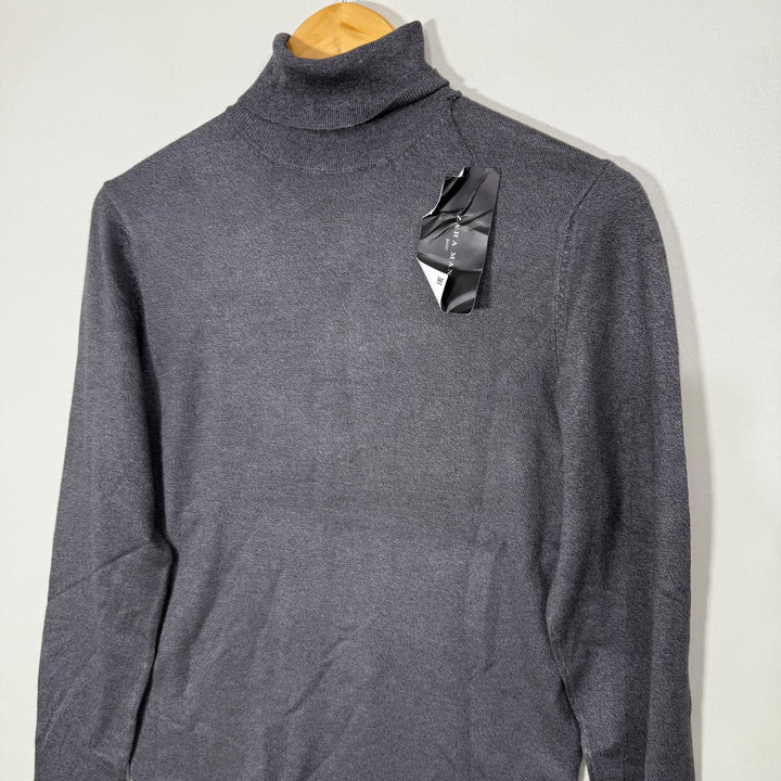 ZARA HIGH NECK COLLAR SWEATER BRAND NEW GREY COLOUR