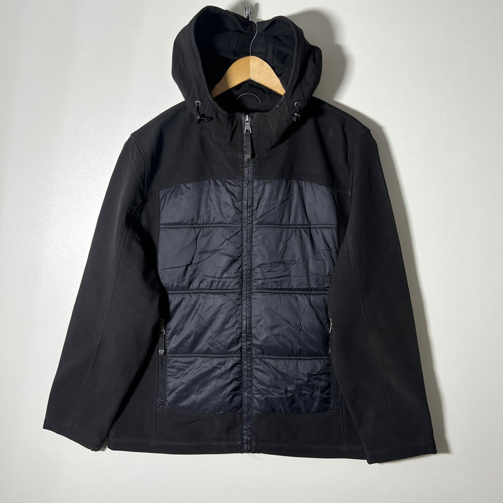 GUESS SOFT SHELL JACKET WITH HOOD INNER FLEECE