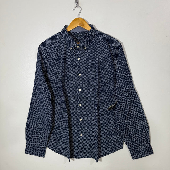 NAUTICA CLASSIC FIT BUTTON DOWN CASUAL COTTON SHIRT BRAND NEW