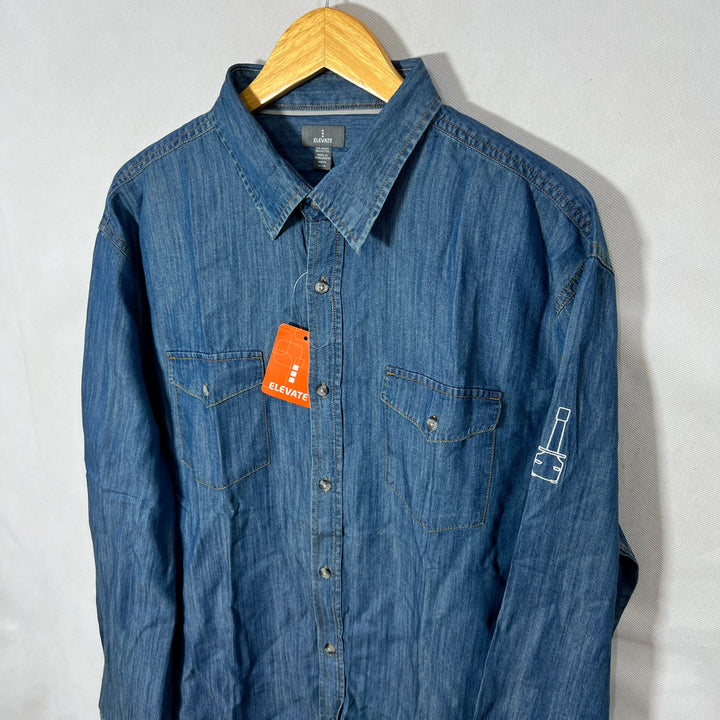 ELEVATE BUTTON DOWN DOUBLE POCKETS SHIRT BRAND NEW