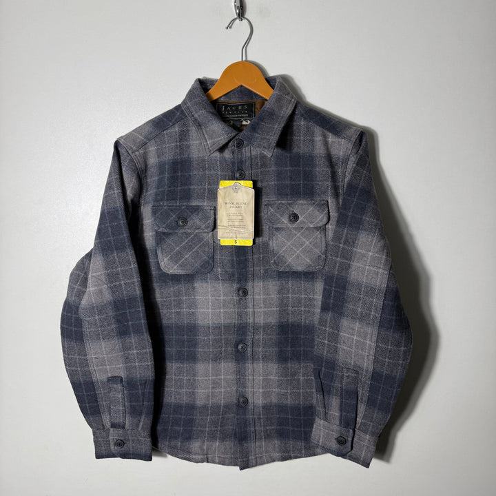JACHS NEW YORKE CHECKERED WOOL BLEND JACKET BRAND NEW INNER SHERPA LINNED
