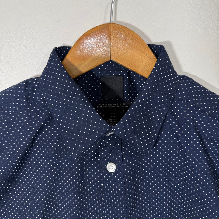 H&M SLIM FIT COTTON SHIRT BLUE COLOUR