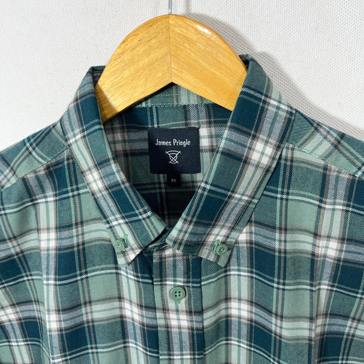 JAMES PRINGLE BUTTON DOWN FLANNEL COTTON SHIRT