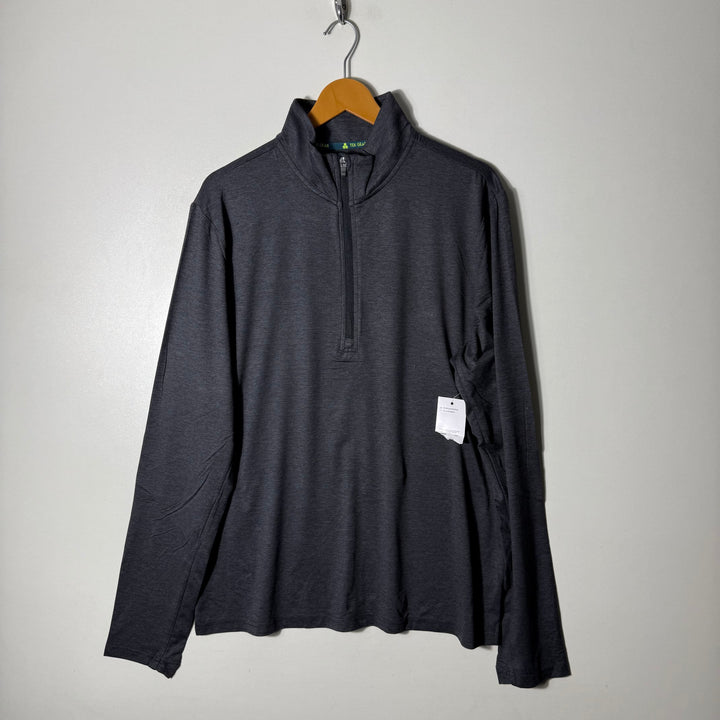 TEK GEAR SOFT TOUCH HALF ZIP SPORT PULLOVER BRAND NEW GREY COLOUR