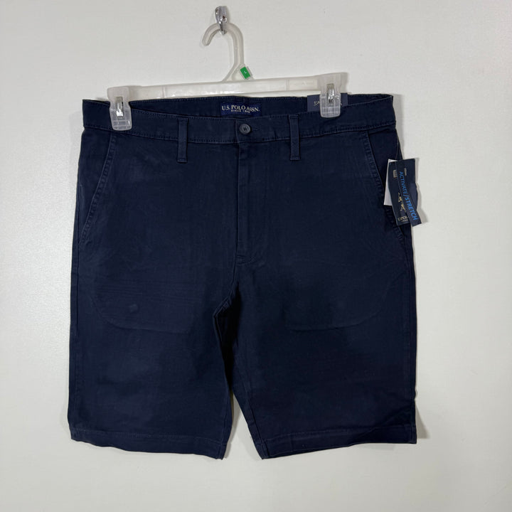 US POLO ASSN ACTIVE STRETCH COTTON CHINO SHORT BRAND NEW BLUE COLOUR