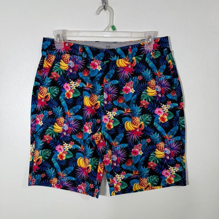 HRESKI PRINTED PERFORMANCE SHORT WITH STRETCH