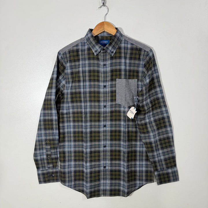 ARIZONA BUTTON DOWN CASUAL FLANNEL COTTON SHIRT BRAND NEW