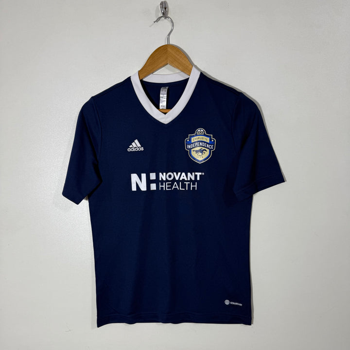ADIDAS V NECK SPORT TSHIRT BLUE COLOUR