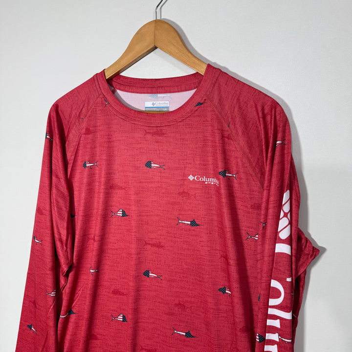 COLUMBIA OMNI SHADE LONG SLEEVES SPORT TSHIRT