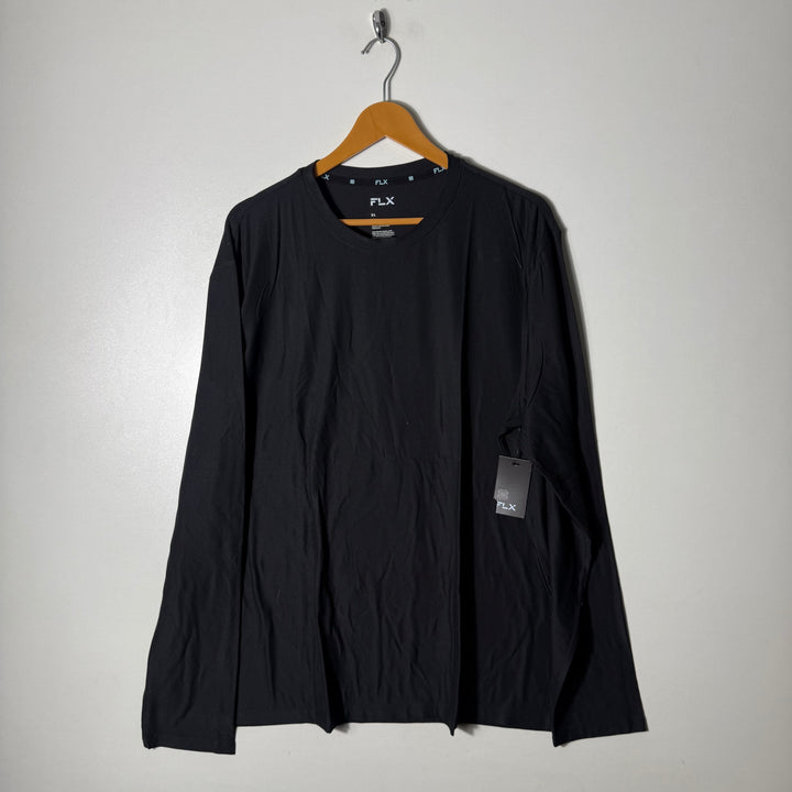 FLX LUXURY SOFT LONG SLEEVES SPORT TSHIRT BRAND NEW BLACK COLOUR