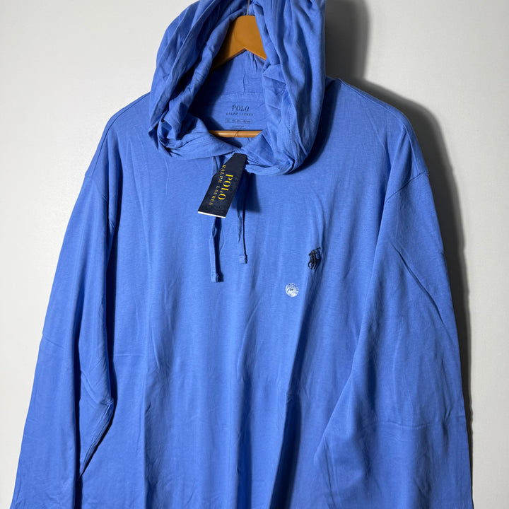 RALPH LAUREN POLO LONG SLEEVES COTTON TSHIRT BRAND NEW WITH HOOD