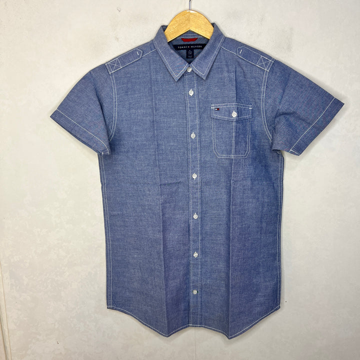 TOMMY HILFIGER HALF SLEEVES CASUAL COTTON SHIRT