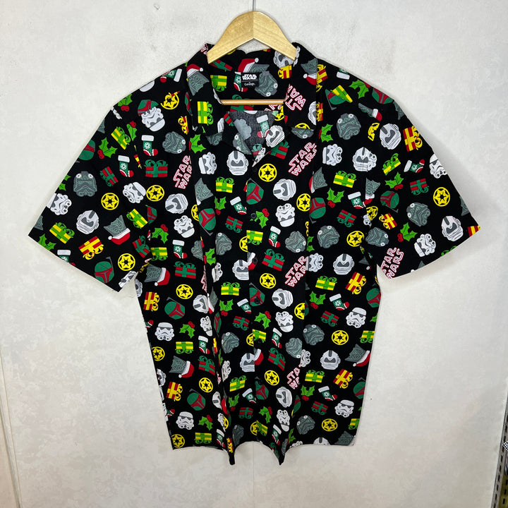 STAR WARS AT GEORGE SAFARI COLLAR HALF SLEEVES COTTON SHIRT