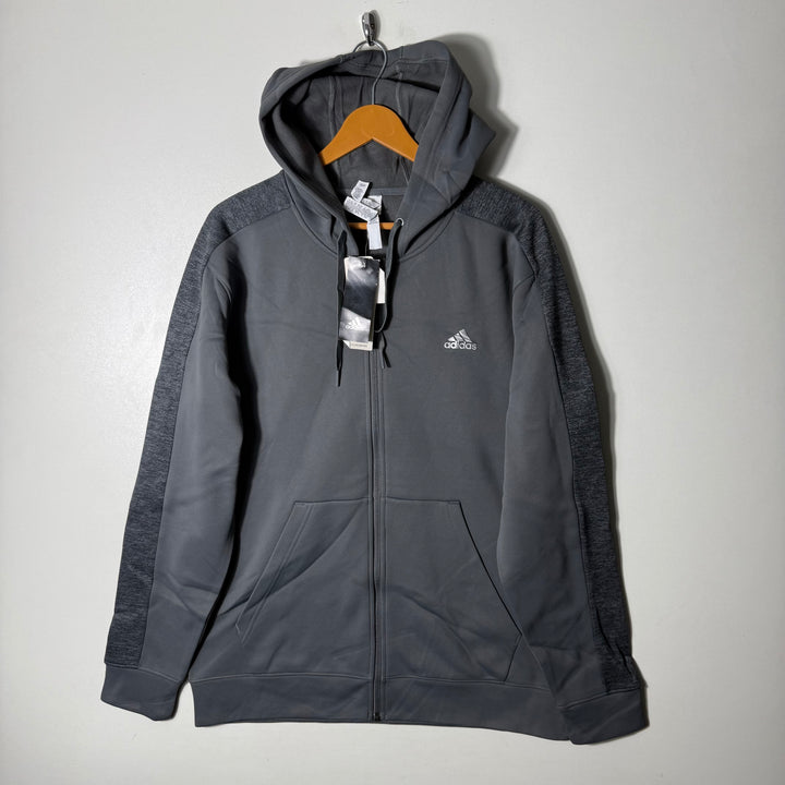 ADIDAS CLIMAWARM SPORT JACKET BRAND NEW WITH HOOD INNER FLEECE GREY COLOUR