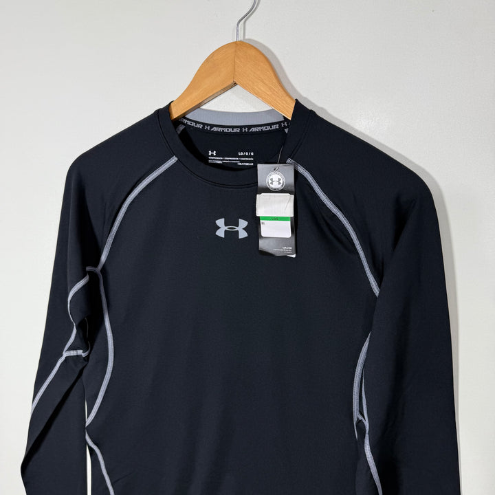 UNDER ARMOUR HEATGEAR LONG SLEEVES COMPRESSION SPORT TSHIRT BRAND NEW BLACK COLOUR