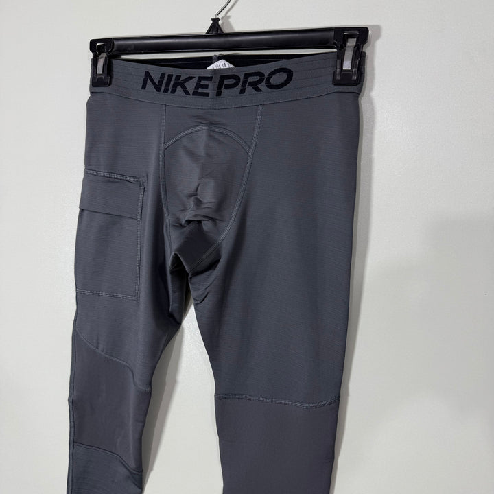 NIKE PRO SPORT COMPRESSION TIGHTS INNER FLEECE GREY COLOUR