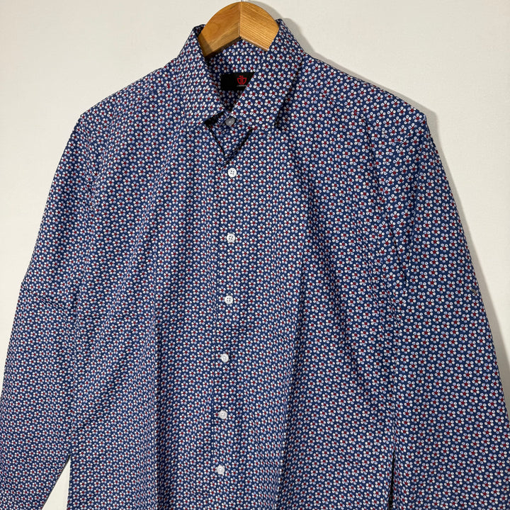 J BRNZAL PRINTED CASUAL COTTON SHIRT