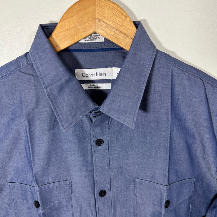 CALVIN KLEIN BODY FIT DOUBLE POCKETS SHIRT