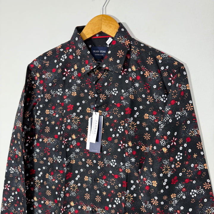 SILVER STONE PRINTED CASUAL COTTON SHIRT BRAND NEW