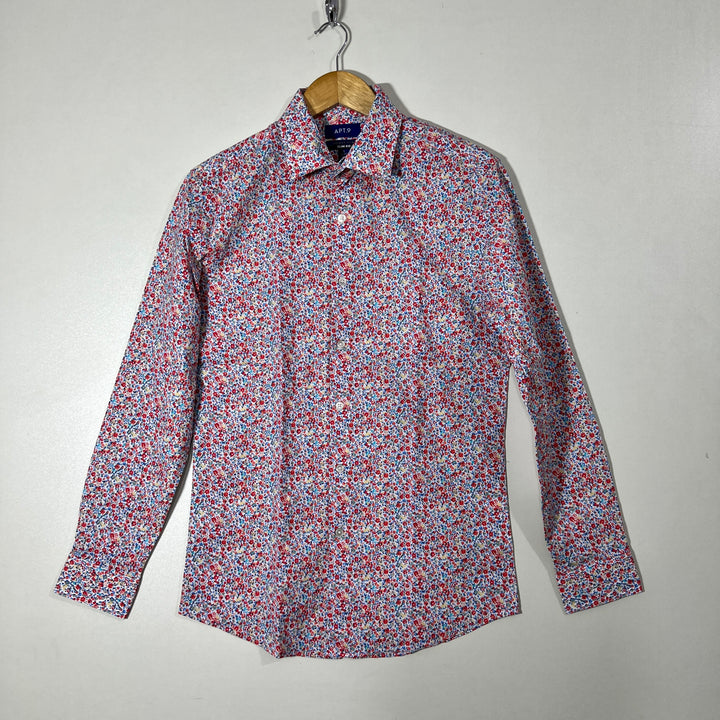 APT.9 SLIM FIT CASUAL COTTON SHIRT